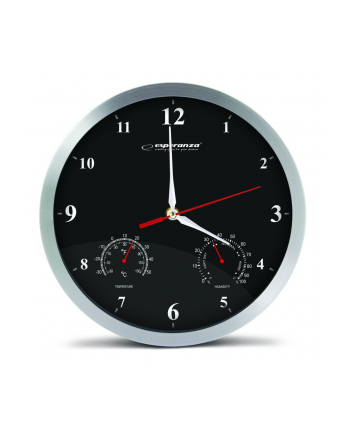 Esperanza ZEGAR ŚCIENNY WASHINGTON CZARNY