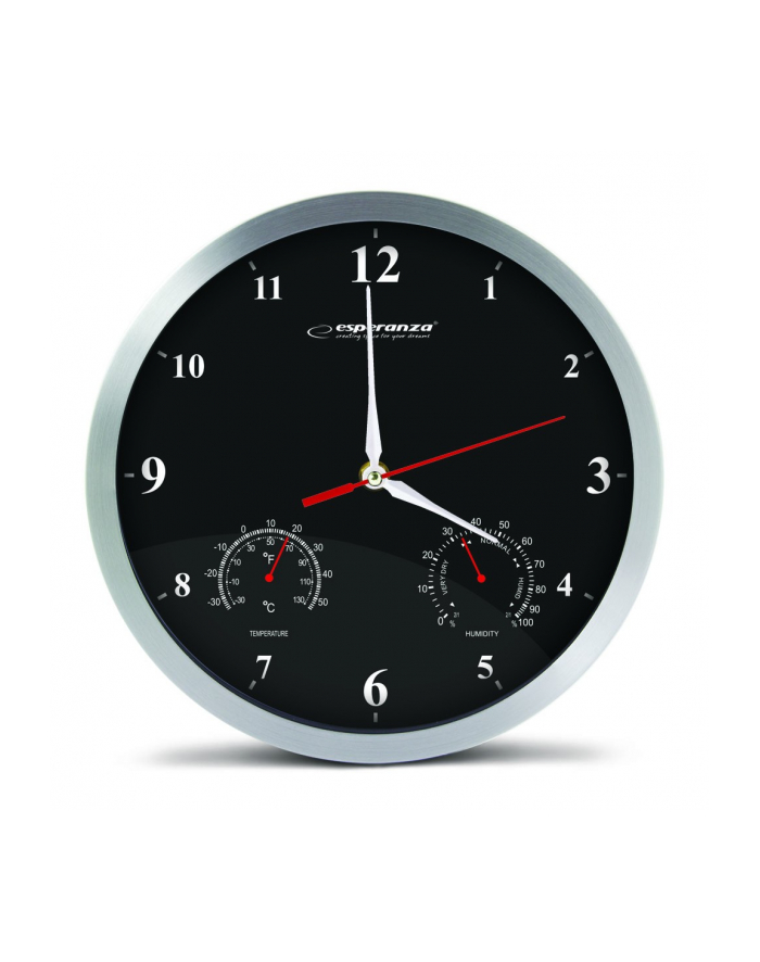 Esperanza ZEGAR ŚCIENNY WASHINGTON CZARNY główny