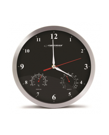 Esperanza ZEGAR ŚCIENNY WASHINGTON CZARNY