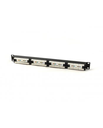 Patch panel Digitus 19'' 24-portowy UTP kat. 5E, czarny