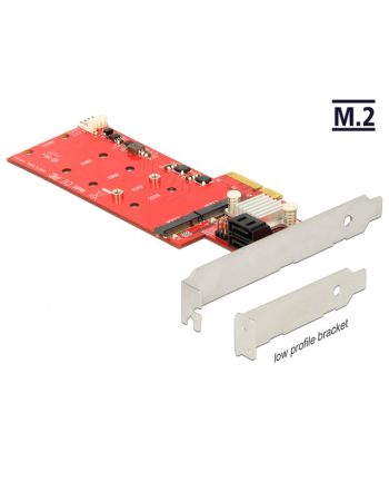 Delock PCI Express Card > Hybrid 2 x internal M.2 + 2 x SATA 6 Gbs with RAID