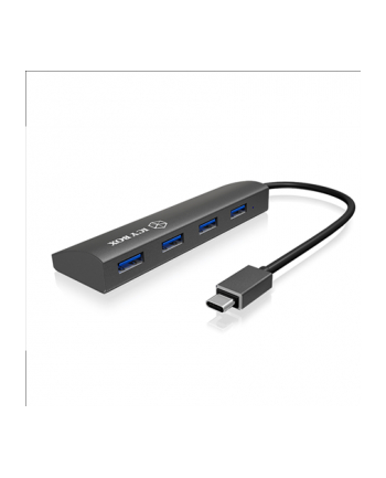 Icy Box 4x Port USB Type-C™ Hub, LED for Power, Premium aluminium case nr 1