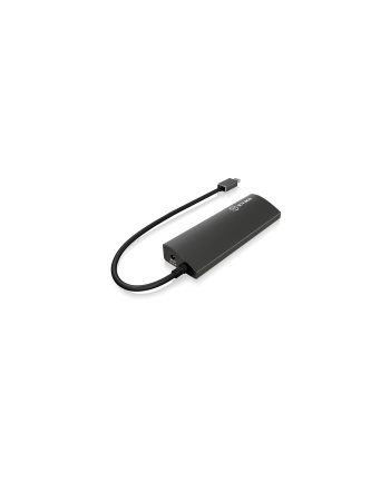 Icy Box 4x Port USB Type-C™ Hub, LED for Power, Premium aluminium case