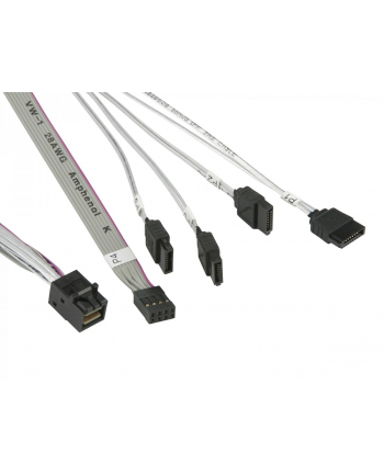 Supermicro SAS3 cross-over Cable SFF-8643 (mini SAS HD) to 4 x SATA 55cm