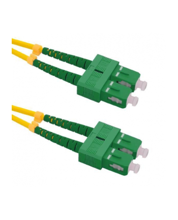 Qoltec Patchcord światłowodowy SC/APC-SC/APC | SM | 9/125 | G652D | 1m