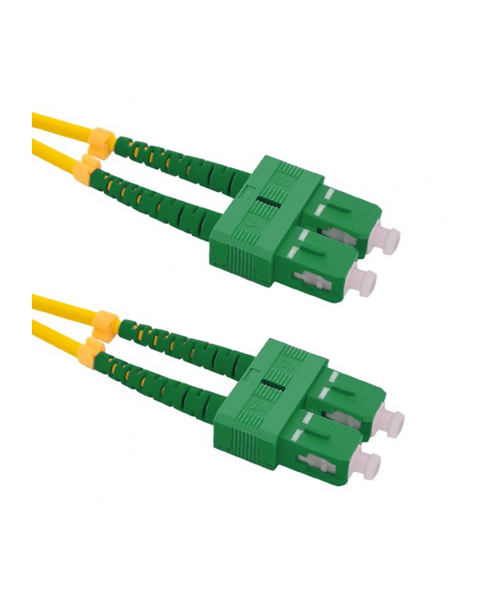 Qoltec Patchcord światłowodowy SC/APC-SC/APC | SM | 9/125 | G652D | 5m główny