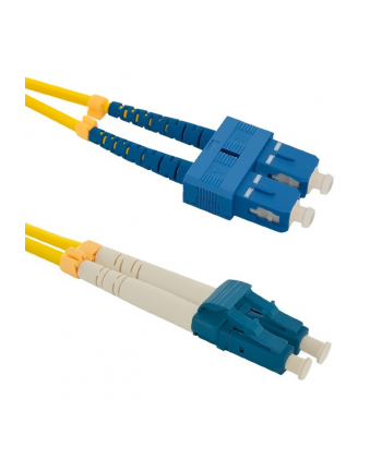 Qoltec Patchcord światłowodowy SC/UPC-LC/UPC | SM | 9/125 | G652D | 2m