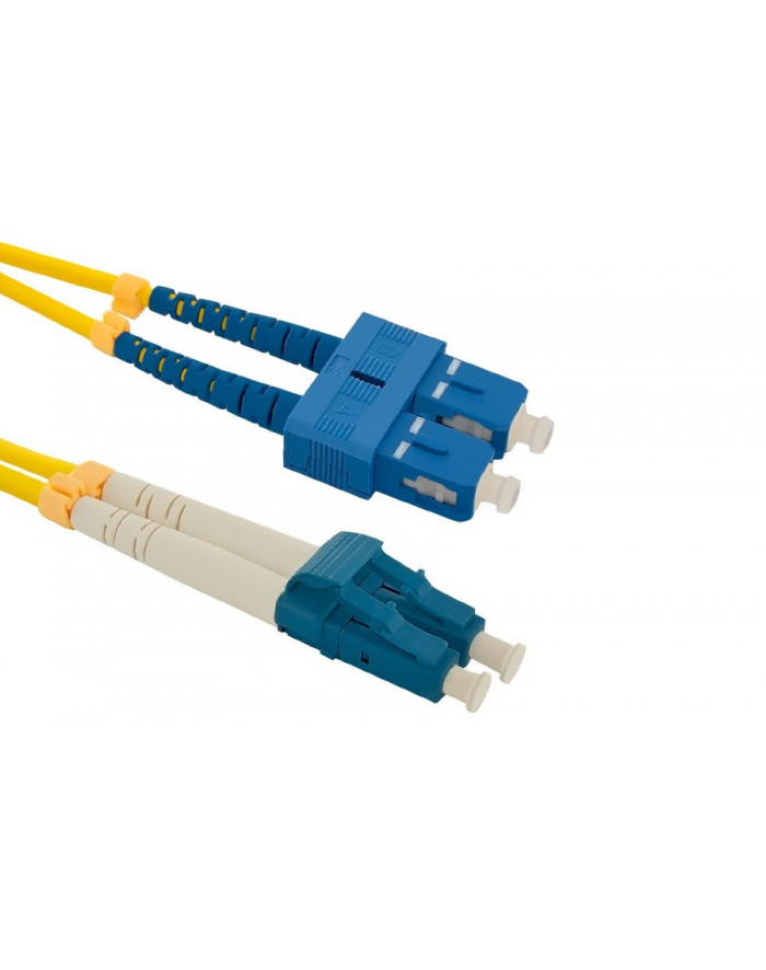 Qoltec Patchcord światłowodowy SC/UPC-LC/UPC | SM | 9/125 | G652D | 2m główny