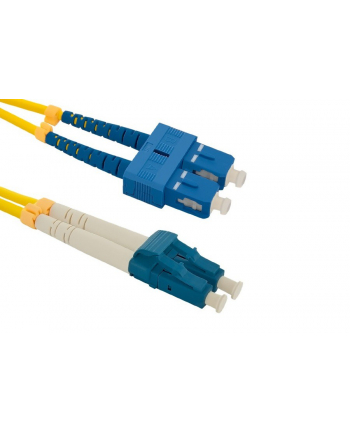 Qoltec Patchcord światłowodowy SC/UPC-LC/UPC | SM | 9/125 | G652D | 3m