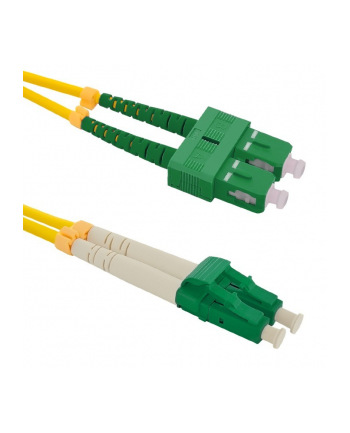 Qoltec Patchcord światłowodowy SC/APC-LC/APC | SM | 9/125 | G652D | 1m