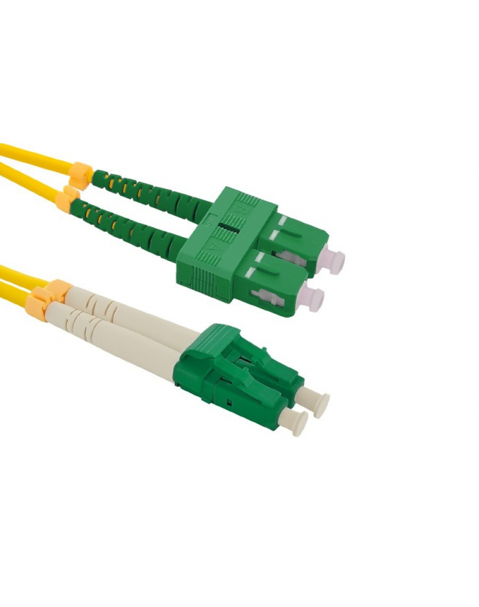 Qoltec Patchcord światłowodowy SC/APC-LC/APC | SM | 9/125 | G652D | 1m główny