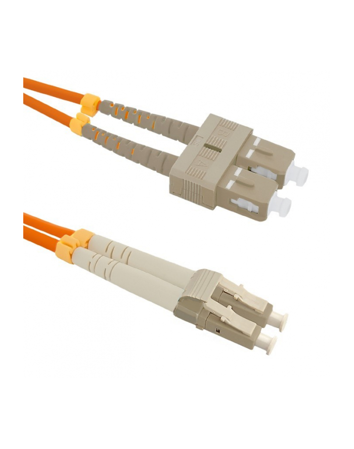 Qoltec Patchcord światłowodowy SC/UPC-LC/UPC | MM | 50/125 | OM2 | 3m główny