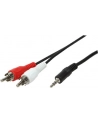 LogiLink Kabel audio Jack 3,5m m do 2 x Chinch, 5m - nr 14