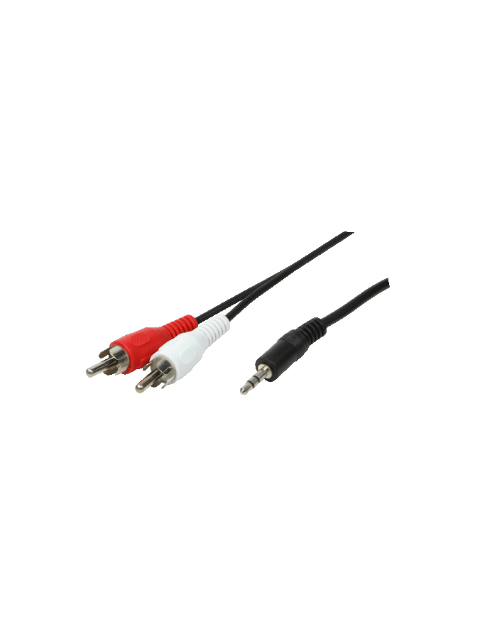 LogiLink Kabel audio Jack 3,5m m do 2 x Chinch, 5m główny