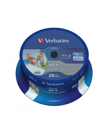 Verbatim BD-R 6x 25GB 25P CB HTL Printable NO ID 43811