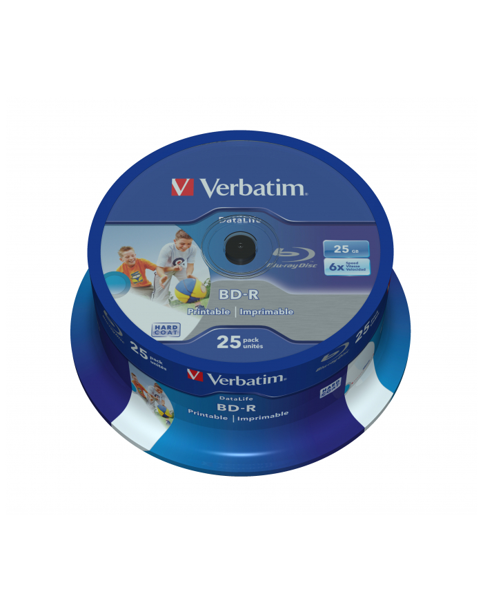 Verbatim BD-R 6x 25GB 25P CB HTL Printable NO ID 43811 główny