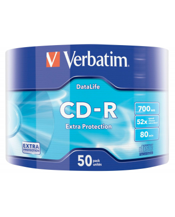 Verbatim CD-R 52x 700MB 50P SP Extra Protection Wrap 43787