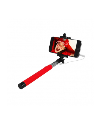 ART Selfie stick przewodowy KS10A - OEM czerwony