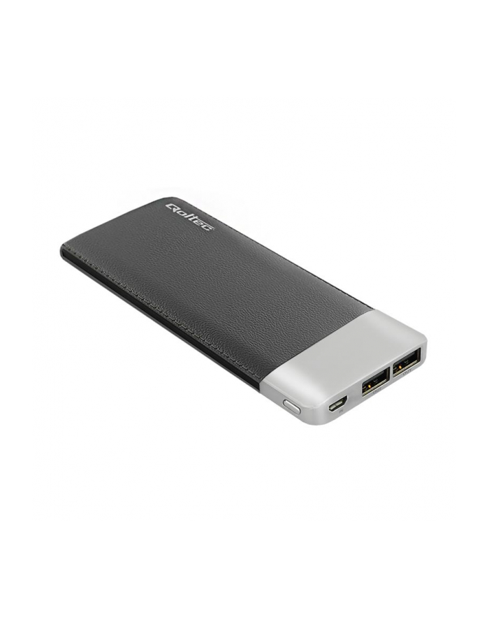 Qoltec Power Bank | czarny | 10000mAh | Li-poly | 2x USB 2.1A główny