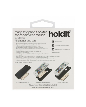 Holdit Uchwyt samochodowy Vent Button magnetic