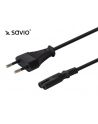 Elmak SAVIO CL-100 Kabel zasilający płaski ósemka 2pin, 1,8m - nr 9