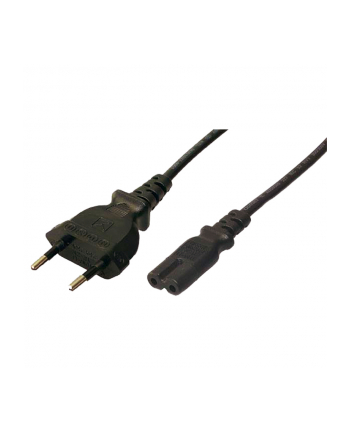 LogiLink Kabel zasilający euro-8, 1,8m, VDE, czarny