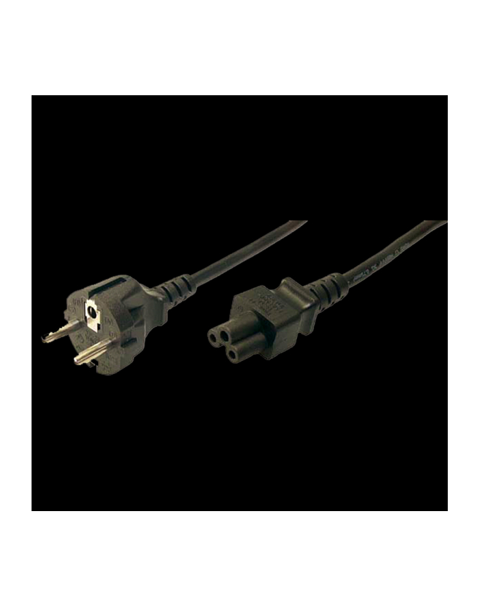 LogiLink Kabel zasilający Schuko,1,8m, VDE, czarny główny