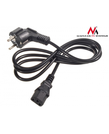 Kabel zasilający 3 pin 1,5M wtyk EU Maclean MCTV-691