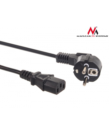 Kabel zasilający 3 pin 1,5M wtyk EU Maclean MCTV-691