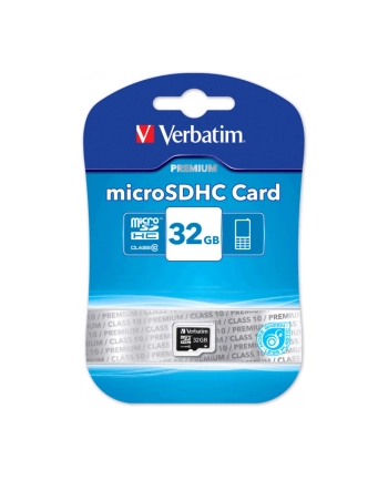 Verbatim Micro SDHC card 32GB Class 10 nr 1
