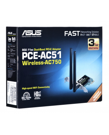 Asus PCE-AC51 Wireless 802.11ac Dual-band PCI-E card