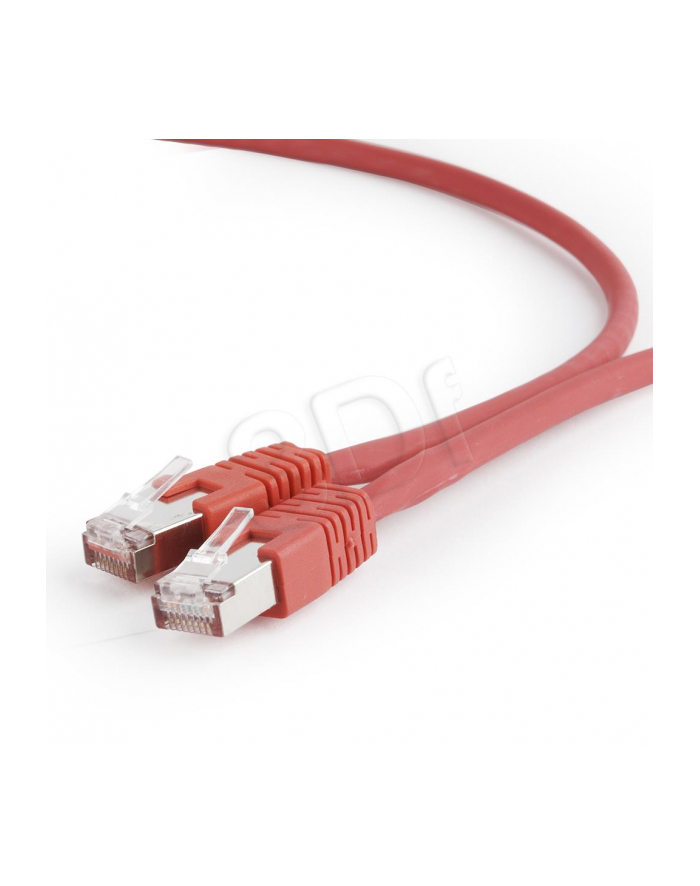 Gembird patchcord RJ45, kat. 6A, FTP, LSZH, 0.5m, czerwony główny