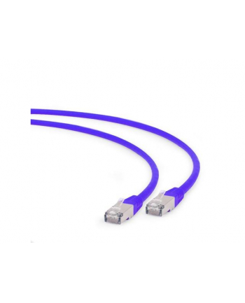 Gembird patchcord RJ45, kat. 6A, FTP, LSZH, 0.5m, fioletowy