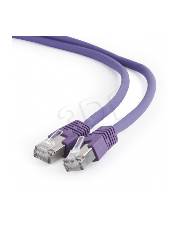 Gembird patchcord RJ45, kat. 6A, FTP, LSZH, 0.5m, fioletowy główny