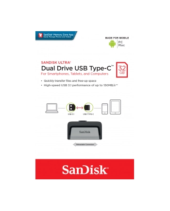 FOTO AKCESORIA SanDisk Ultra Dual USB Drive 32 GB Type-C nr 2