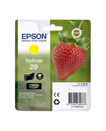 Tusz Epson Singlepack Yellow 29 Claria Home Ink 3,2 ml nr 2