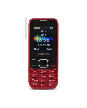 DORO Swisstone SC230 Dual SIM, czerwony