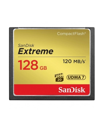 FOTO AKCESORIA SanDisk Extreme CF 128 GB 120 MB/s zapis 85 MB/s UDMA7 nr 2