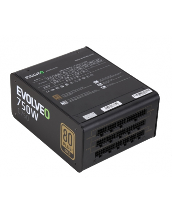 EVOLVEO G750 750W, eff 91%, 80+ GOLD, aPFC, modularny, retail