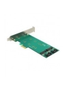DeLOCK PCIe x1 > 2x M.2 + Low profile adapter - nr 12