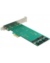 DeLOCK PCIe x1 > 2x M.2 + Low profile adapter - nr 13