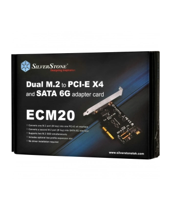 SilverStone SST-ECM20 - SATA M.2 Controller - 2x M.2 nr 2
