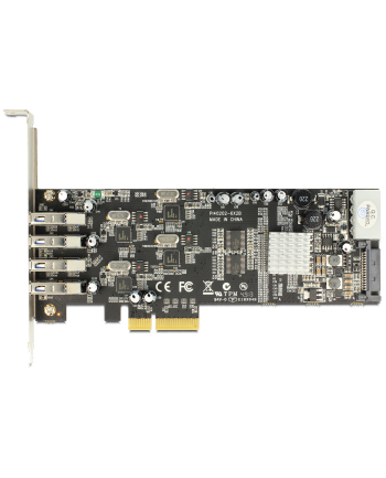 Delock Karta PCI Express x4 > 4 x zewnętrzne USB 3.0 Quad Channel