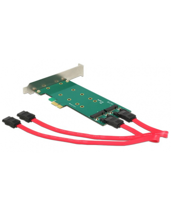 DeLOCK PCIe x1 > 2x M.2 + Low profile adapter