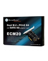 SilverStone SST-ECM20 - SATA M.2 Controller - 2x M.2 - nr 9