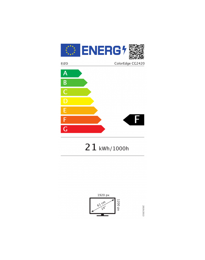 EIZO CG2420 ColorEdge - 24.1 - LED - HDMI, DVI, DisplayPort, USB 3.0, Pivot - black główny