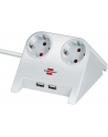 Brennenstuhl Desktop-Power USB-Charger 2x Power 2x USB - white - nr 8