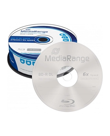 MediaRange BD-R DL 50 GB, Blu-ray - Rolka 25szt nr 2