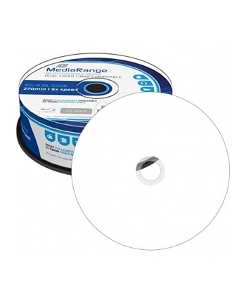 MediaRange BD-R DL 50 GB, Blu-ray - White - Rolka 25szt nr 2