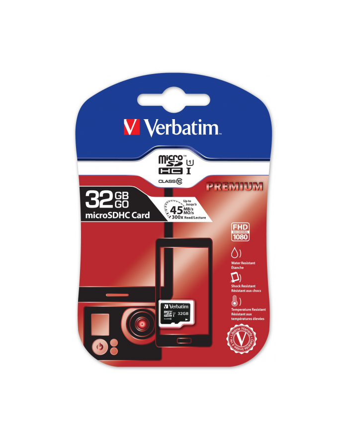 Verbatim Micro SDHC 32GB Class10 główny